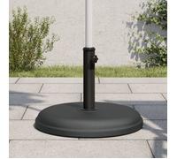 vidaXL Pied de parasol rond pour mât Ø32/35/38 mm – 15 kg – Noir