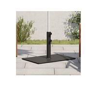vidaXL Pied de parasol rectangulaire Ø32/38/48 mm 15 kg – Noir