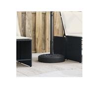 vidaXL Pied de parasol rond pour mât Ø38/48 mm 25 kg Noir