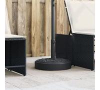 vidaXL Pied de parasol rond pour mât Ø38/48 mm 25 kg Noir
