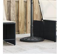 vidaXL Base de parasol demi-rond pour mâts Ø38/48 mm 9 kg