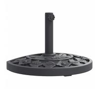 Base de parasol pour mâts Ø38 / 48 mm 9 kg demi-rond