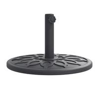 Base De Parasol Ronde 45 X 31,5 Cm 12 Kg Design Élégant Jardin Terrasse En Pe Noir Helloshop26 02_0056645 Multicolore