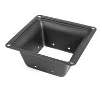 Base De Poteau De Pont, Jupe 5 Pièces, Support De 4x4" (3,38x3,38") | Noir