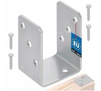 Base de Poteau U à Visser - KOTARBAU® - 70 mm - Argent Galvanisé - Fixation Flexible - Durable