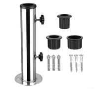 Base de pour parasol acier inoxydable pour dalle Base de pour(Three-hole) | Acier inoxydable , résistance , pour dalles pour granit ciment, usage extérieur