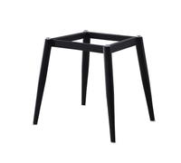 Base de table industrielle moderne - Pieds en métal noir avec ventouses, parfait pour les meubles de bricolage, dessus en marbre et en bois, pieds de rechange pour bureaux élégants 45,7 x 45,7 x 45,7