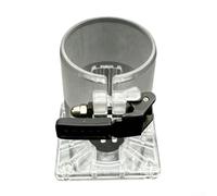 Base de toupie réglable pour machine à tailler le bois, transparente et en métal avec guide de bord pour routeur électrique pour un fraisage précis (D)