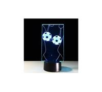 Base de veilleuse lampe led noire acrylique abs 3d + câble usb lit télécommandé - multicolore G