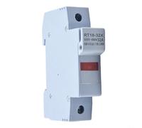 Base fusible pour 1p 32A 10x38mm indicateur défaut Base fusible | Indicateur LED intégré, s'allume en cas de court-circuit, montage rail DIN 35mm, compatible 10x38mm
