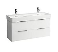 base Laufen pour meuble sous-vasque VAL H4025341102611 118x53x39cm, avec 4 tiroirs, blanc brillant
