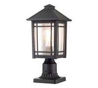 Base lumineuse d'extérieur, lampe de chemin, lampe de jardin, borne lumineuse en aluminium et verre