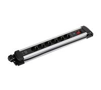 Base Multiple extrapower 6 Prises 16A 250V + 2 câble USB 1,5m 3G1,5 avec Protection en Aluminium SIMON