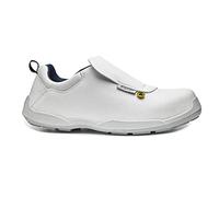 Base Protection B0636 Bob Chaussure de Sécurité pour Hommes Sans Métal | Blanc/Bleu, 38, S3 EN ISO 20345, Semelle Fresh'n Flex, Matelassage en LYCRA, ESD, Industrie Légère (Services)