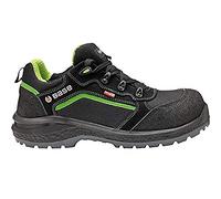 Base Protection, Be-Powerful Chaussure de Sécurité pour Hommes et Femmes, Noir et Vert, Taille 42