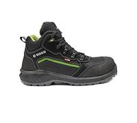 Base Protection, Be-Powerful Top Botte de Sécurité pour Femmes et Hommes, Noir et Vert, Taille 43