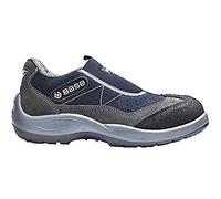 Base Protection, Mechanic Chaussure de Sécurité pour Hommes et Femmes, Gris et Bleu, Taille 37