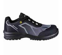 Base Protection, Oren Esd Chaussure de Sécurité pour Hommes et Femmes, Noir et Blanc, Taille 43