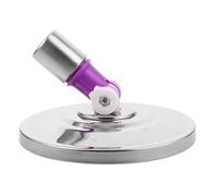 Base Rotative de Rechange pour Balai, Acier Inoxydable, Argenté | Clampe Robuste, Conception Remplaçable, Usage Ménage, Pièce Détachée pour Sol Carrelé, Format Compact