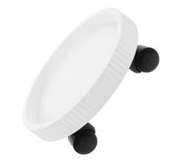 Base Roulante Ronde en Plastique Blanc pour Pot de Fleurs à Roulettes | Montage Facile, Support Stable, pour Salon ou Présentoir, Convient Petit Aquarium