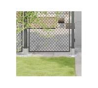 vidaXL Bases de poteau carrées 12 pcs argent 71x71 mm acier galvanisé