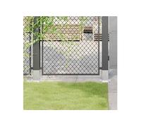 vidaXL Bases de poteau carrées 12 pcs argent 81x81 mm acier galvanisé, base de clôture en béton, base de poteau de clôture 42000009 Gris