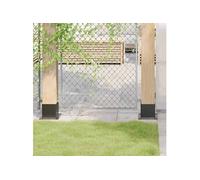 vidaXL Bases de poteau carrées 4 pcs anthracite 141x141 mm
