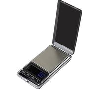 Basetech Balance de poche SJS-60007 Plage de pesée (max.) 500 g Lisibilité 0.1 g à pile(s) argent