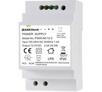 Basetech BT-2250320 Alimentation rail DIN 12 V 4.5 A 54 W Nbr. de sorties:2 x Contenu 1 pc(s)