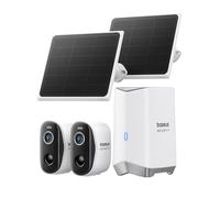 Baseus Security N1-2 : Kit de caméras de surveillance avec panneaux solaires et mémoire eMMC de 16 Go