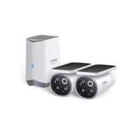 Baseus Security S1 Pro Caméra de Surveillance Extérieure à énergie Solaire | Suivi de la lumière du Soleil, caméra de Surveillance 3K sans Fil Wi-FI avec Panneau Solaire, Vision Nocturne colorée
