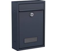 Basi 2170-1305 BK 100M Boîte aux lettres acier anthracite (mat) avec serrure à clé