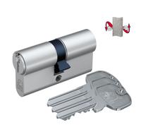 BASI - AS - Cylindre double profilé - 45/75 mm - Clés différentes - Fonction d'urgence et de sécurité