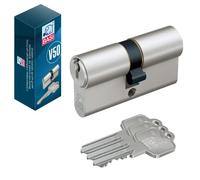 BASI | Cylindre court profilé V50 22/22 mm | Fermeture différente | Cylindre profilé | Cylindre de serrure pour portes d'entrée de maison | Serrure à cylindre avec 3 clés