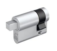 BASI Demi-cylindre carré 10/30 mm | Cylindre carré | 8 mm extérieur | Pour poteaux d'arrêt, vitrines, poubelles, interrupteur à clé