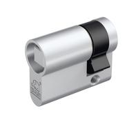 BASI Demi-cylindre carré 10/30 mm | Cylindre carré | 8 mm intérieur | Pour poteaux d'arrêt, vitrines, poubelles, interrupteur à clé