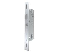 BASI Serrure à cadre tubulaire avec trou oblong pour cylindre profilé - Dimensions au canon : 40 mm - Têtière : 24 x 270 mm - Forme angulaire - DIN droite/gauche - Serrure encastrée pour portes à
