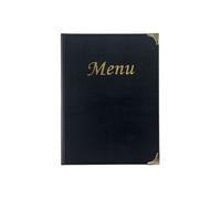 Basic Carte Menu A4, 4 inserts fixes (présente 8 pages A4) Securit