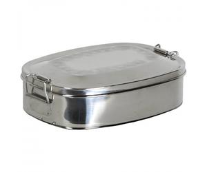 Basic Nature - Boîte à provision - Conservation de la nourriture - 0,45 l - metallic