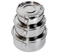 Basic Nature - Boîte alimentaire en inox - Conservation de la nourriture - 1,5 l - metallic