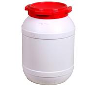 Basic Nature - Tonneau à large ouverture ronde - Boîte de protection - 26 l - white / red