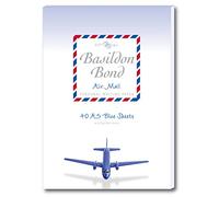 Basildon Bond Bloc-notes A5 148 x 210 mm avec 40 feuilles - Airmail Bleu