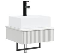Basin de lavage mural Blanc 40 x 41 x 39 cm Bois d'ingénierie
