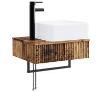 Basin de lavage mural Bois ancien 50 x 41 x 39 cm