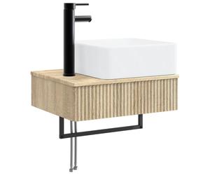 Basin de lavage mural Chêne Sonoma 53 x 35 x 39 cm