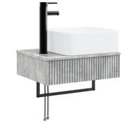 Basin de lavage mural Gris béton 50 x 41 x 39 cm