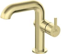 Basin mixer with rectangular spout