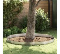 Basinlix Lot de 4 bordures de pelouse en acier inoxydable - 450 x 0,05 x 20 cm - Argenté - Bordure de jardin et bordure de parterre pour jardin, pelouse, chemin, paillis, gravier, terre