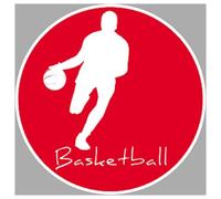 Basket-Ball Silhouette - 5cm - Sticker/Autocollant