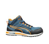 Puma Chaussures de sécurité mi-hautes CROSSTWIST 633140 S3 HRO SRC Bleu/Orange Taille 40
